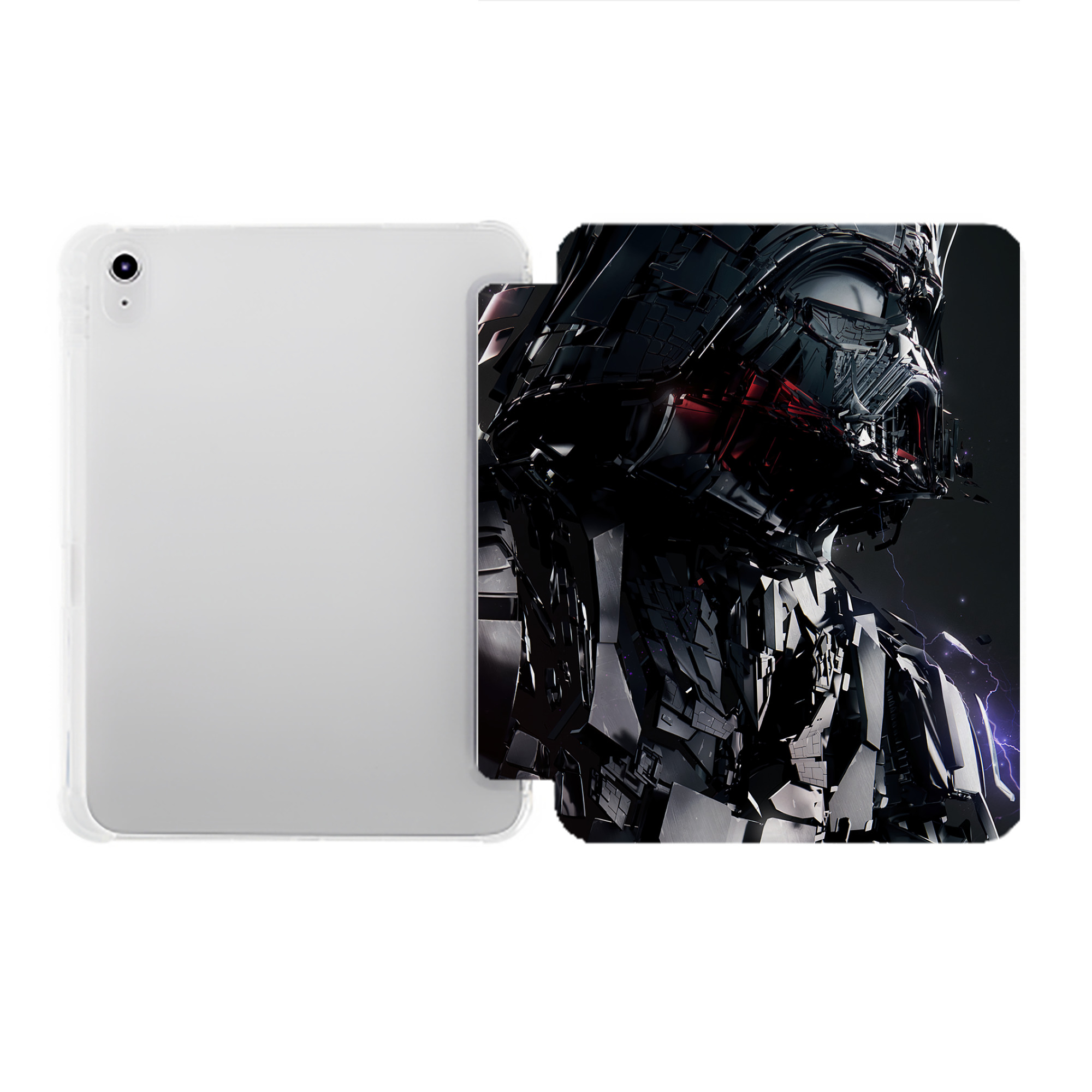 （画像用） スター・ウォーズ Star Wars IPad ケース ペン収納付き 三つ折りスタンド PUレザー×シリコン 対応機種9.5/10.5/10.9インチ